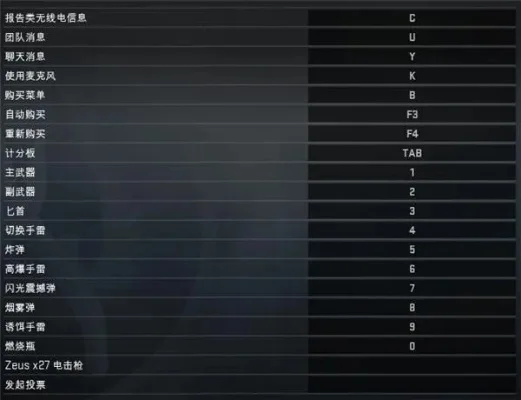 CS：GO语音及打字聊天按键设置与使用指南