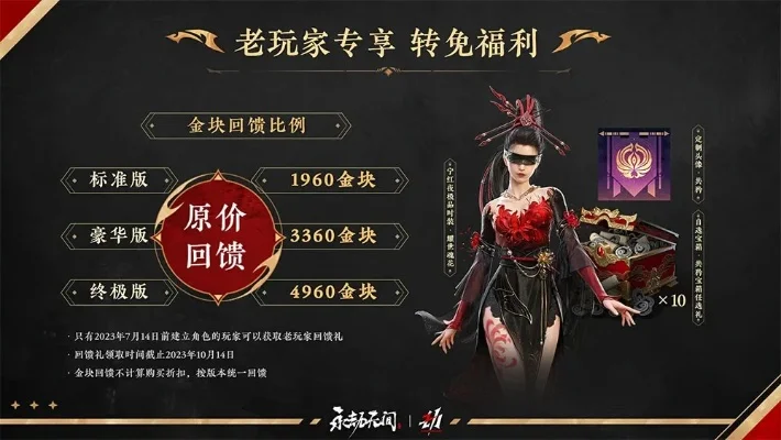 永劫无间付费玩家7月14日补偿领取攻略：时装、宝箱、头像、金块奖励