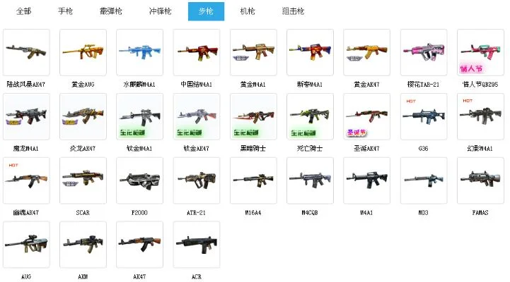 cf手游十大绝版枪-CF手游绝版枪械盘点